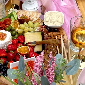Curated grazing platter for an outdoor luxury picnic event